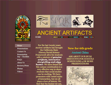 Tablet Screenshot of ancientartifacts.biz